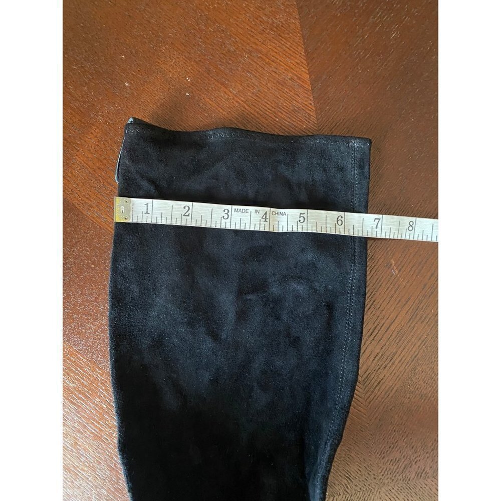 Coach Women's Black Suede Knee High Boots - 8.5B - Flawed - Picture 13 of 13